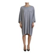 Kristalversierde Jurk met Lange Mouwen Dsquared2 , Gray , Dames