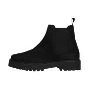 Zwarte Chelsea Boots Logan Rai Nubikk , Black , Heren