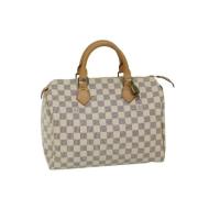 Pre-owned Canvas handbags Louis Vuitton Vintage , Beige , Dames