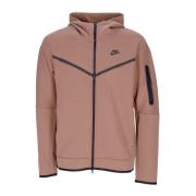 Tech Fleece Zip-through Hoodie Nike , Brown , Heren