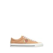 Ster Canvas Sneakers met Logo Prints Converse , Brown , Heren