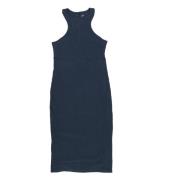 Geribde Midi-jurk zonder mouwen Nike , Blue , Dames