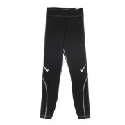 High Rise Swoosh Logo Leggings Zwart/Wit Nike , Black , Dames