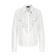 Lange Mouw Blouse Monari , White , Dames