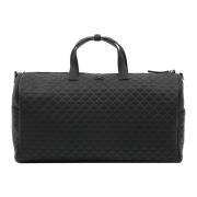 Logo Monogram Duffle Tas Emporio Armani , Black , Heren