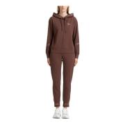 Effen Hoodie Tracksuit met Trekkoordsluiting Emporio Armani EA7 , Brow...