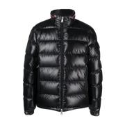 Gewatteerde Bourne Jas met Veren Vulling Moncler , Black , Heren