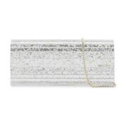 Glittered Sweetie Clutch Tas Jimmy Choo , Gray , Dames