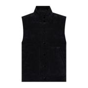 Geribd vest Dolce & Gabbana , Black , Heren