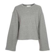 A-Lijn Sweatshirt met Wijde Mouwen Closed , Gray , Dames