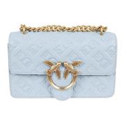 Blauwe Crossbody Tas Love Birds Motief Pinko , Blue , Dames