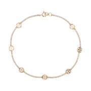 Kristal Versierde Gouden Choker Ketting Tory Burch , Yellow , Dames