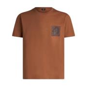 Oranje Paisley Print T-shirt Etro , Orange , Heren