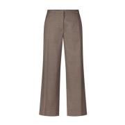 Straight Leg Trousers Cinque , Brown , Dames