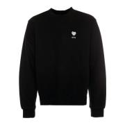 Hart Bloem Crewneck Sweatshirt Arte Antwerp , Black , Heren