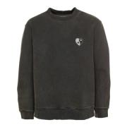 Gewassen Sweatshirt met Logoprint Samsøe Samsøe , Gray , Heren