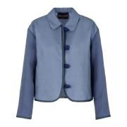 Organza Knoopjas Emporio Armani , Blue , Dames