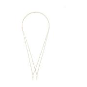 Gouden Kruis Hanger Ketting Dsquared2 , Yellow , Heren