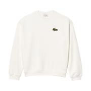 Klassieke Sweater Lacoste , White , Heren