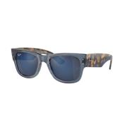 Mega Wayfarer Zonnebril Blauw Transparant Ray-Ban , Blue , Unisex