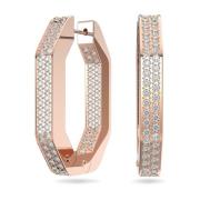 Dextera Roségoud Oorbellen Swarovski , Pink , Dames