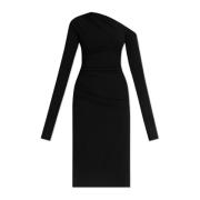 Jurk met draperie Dolce & Gabbana , Black , Dames