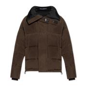 Donsjack met logo Dolce & Gabbana , Brown , Heren