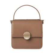 Beige Leren Crossbody Tas Chloé , Beige , Dames