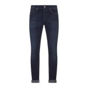 Blauwe Skinny Jeans Lage Taille Dondup , Blue , Heren