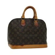 Pre-owned Canvas handbags Louis Vuitton Vintage , Brown , Dames