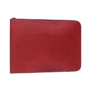 Pre-owned Leather louis-vuitton-bags Louis Vuitton Vintage , Red , Dam...