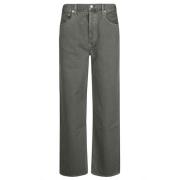 Casual Loszittende Denim Jeans Agolde , Gray , Dames