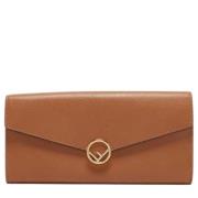 Pre-owned Leather wallets Fendi Vintage , Brown , Dames