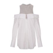 Kristal Ingelegde Mini Jurk Giuseppe Di Morabito , White , Dames