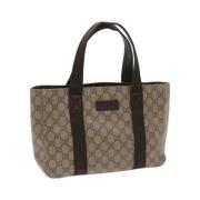 Pre-owned Canvas handbags Gucci Vintage , Beige , Dames