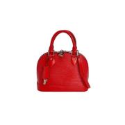 Pre-owned Leather louis-vuitton-bags Louis Vuitton Vintage , Red , Dam...