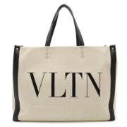 Pre-owned Canvas totes Valentino Vintage , Beige , Dames