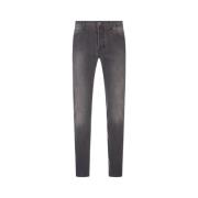 Slim Fit Grijze Denim Jeans Kiton , Gray , Heren