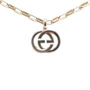 Pre-owned Metal necklaces Gucci Vintage , Gray , Dames