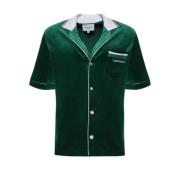 Smaragdfluwelen Shirt Casablanca , Green , Heren