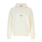 Witte katoenen sweatshirt Boss , White , Heren