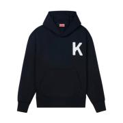 Lucky Tiger Oversize Hoodie Kenzo , Black , Heren