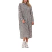 Ocean Shirt Dress Dames Midi Just Dames , Gray , Dames