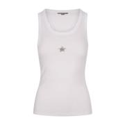 Kristal Ster Witte Tanktop Stella McCartney , White , Dames