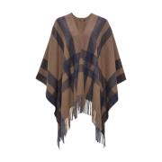 Elegante Shawl met Atano Cape Opus , Brown , Dames