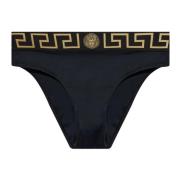 Zwarte Zee Zwemkleding Hoog Gesneden Versace , Black , Dames