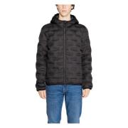 Zwarte Hooded Ritsjas Heren Herfst/Winter Replay , Black , Heren