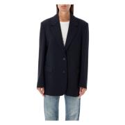 Oversized Blazer Poplar Night Golden Goose , Black , Dames