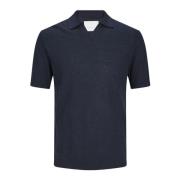 Split-Neck T-shirt voor heren Jack & Jones , Blue , Heren