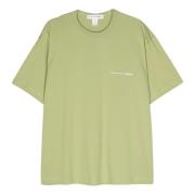 Khaki Gebreid T-shirt voor Mannen Comme des Garçons , Green , Heren